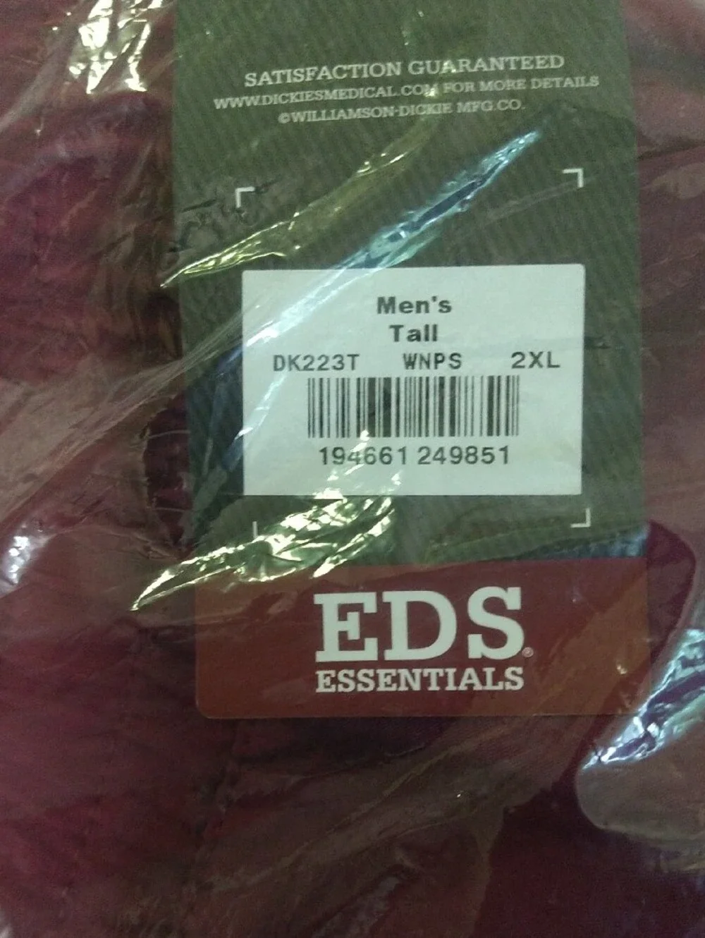 Dickies Plum Track Scrub Jogger Pants Color Burgundy